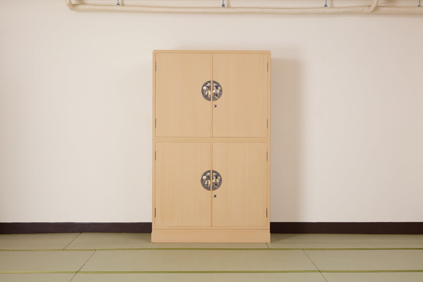 総桐衣裳タンス　上下開