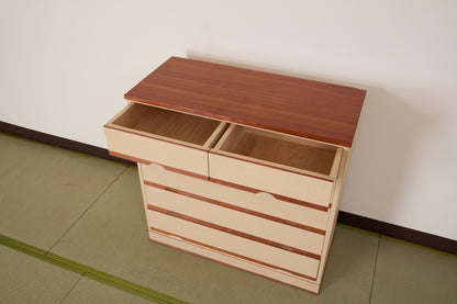 総桐チェスト　うらら二重天板