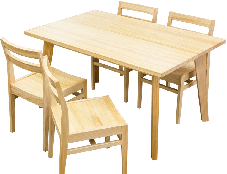 桐のテーブル・椅子